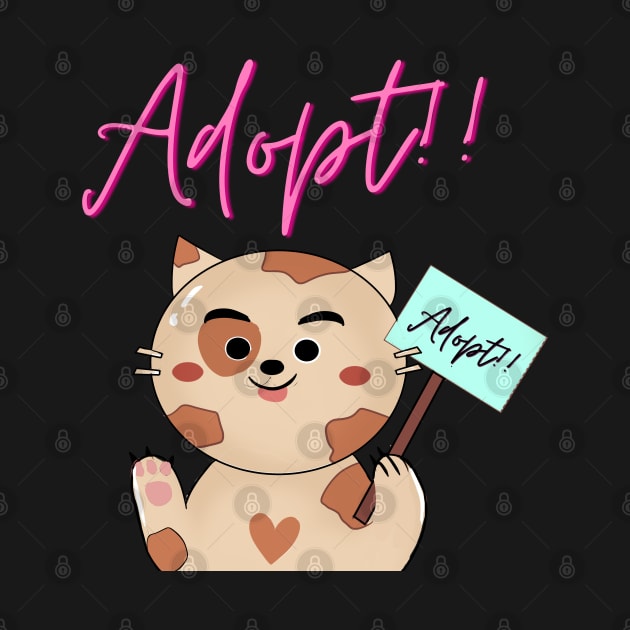 Happy international cat day, adopt! by BeccaKen Designs