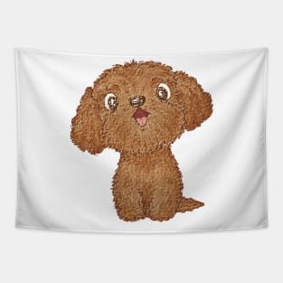 Toy-Poodle happy Tapestry