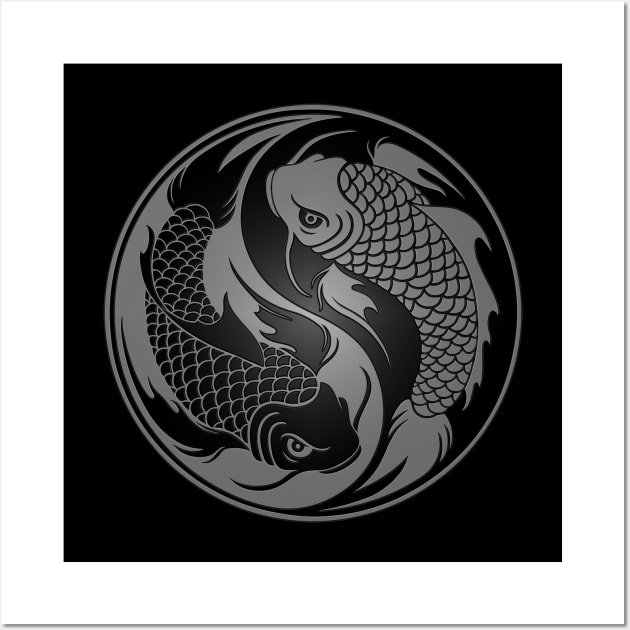 Wall Art Print Koi Fish Yin Yang, Gifts & Merchandise