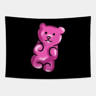 Cute Pink Gummy Bear Tapestry