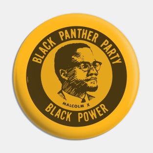 Black Panther Party :: Black Power Malcolm X Tribute Pin