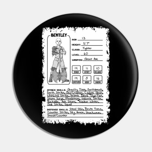 Bentley's Character Sheet Pin