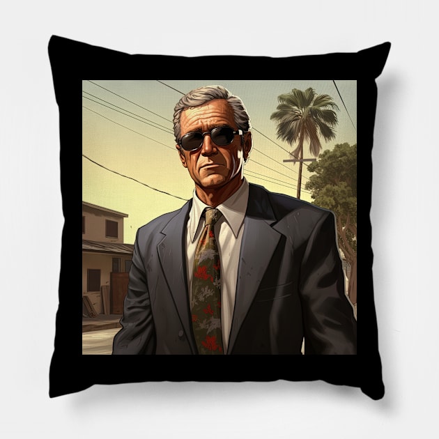 George W. Bush Pillow by ComicsFactory