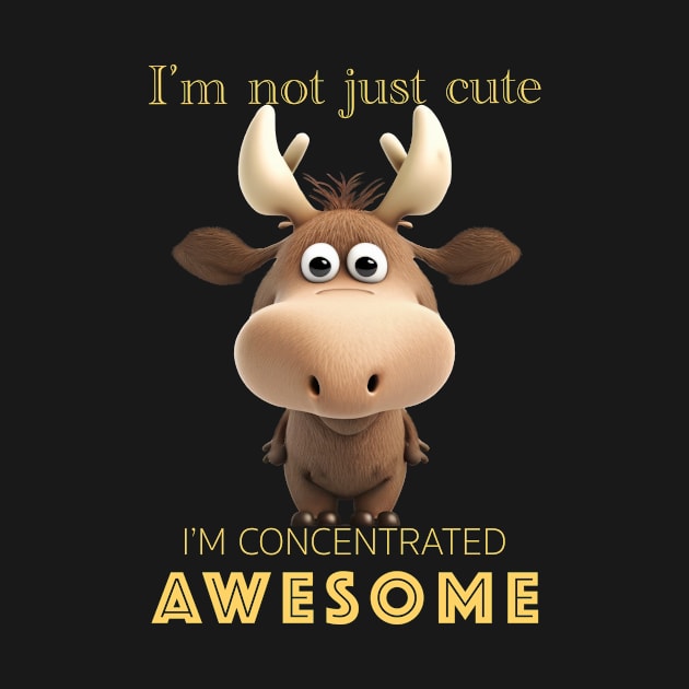 Stag Concentrated Awesome Cute Adorable Funny Quote by Cubebox