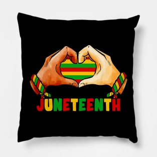 Juneteenth Heart Pillow