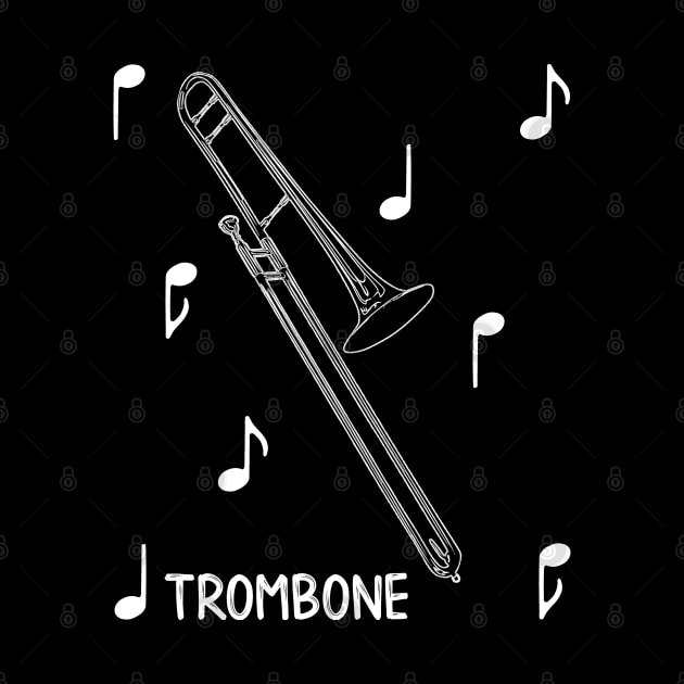 Musical Notes Trombone by AngelFlame