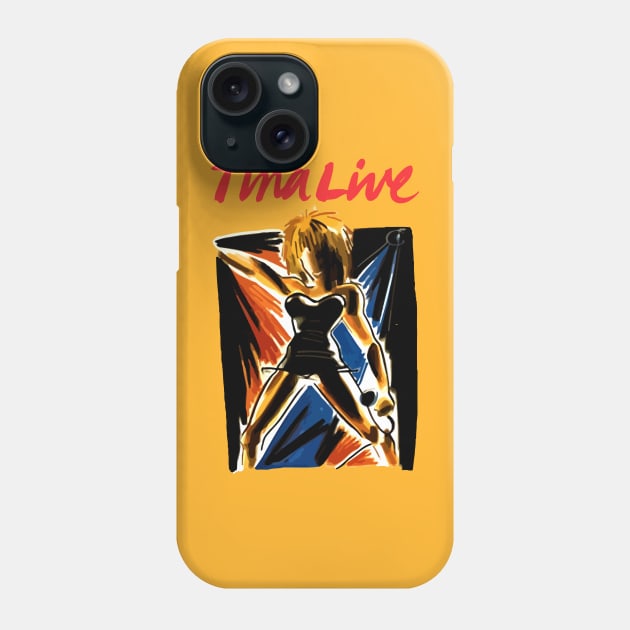 tina turner queen of music Phone Case by fooballmayfield