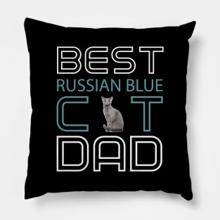 Best Russian Blue Cat Dad Pillow