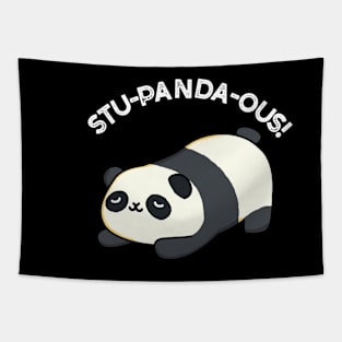 Stu-panda-ous Cute Animal Panda Pun Tapestry