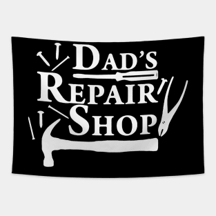 Dad's Repair Shop Tapestry