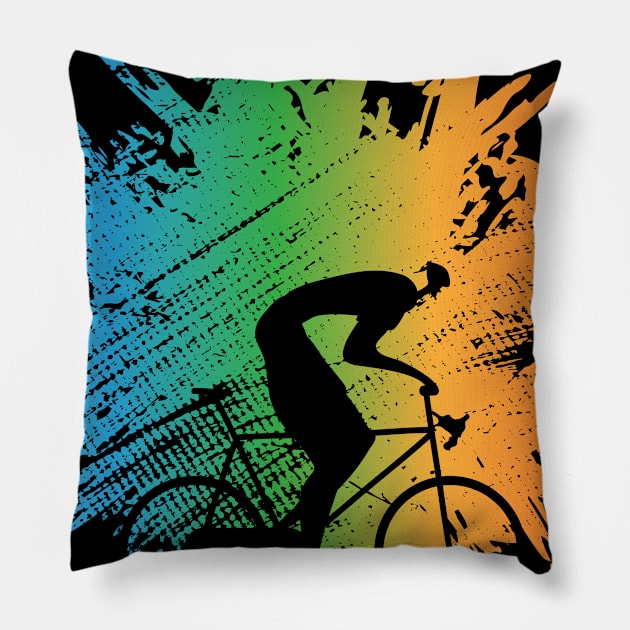 E-Bike Bike MTB Mountain Bike Pillow by Johnny_Sk3tch