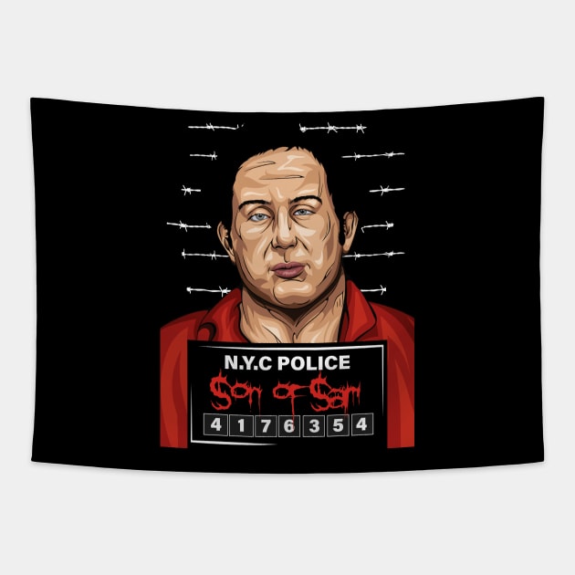 American Serial Killer David Richard Berkowitz Tapestry by DrKooper