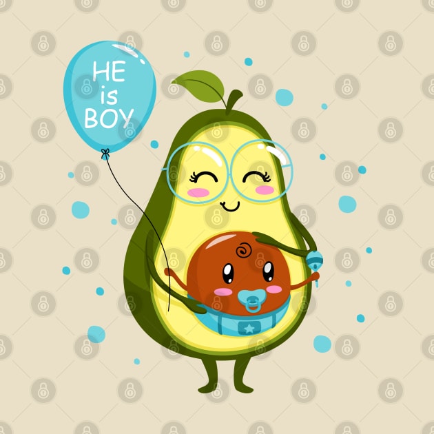 avocado mum boy by Mako Design 