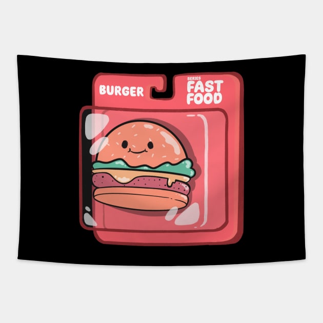 Burger Toys Tapestry by Artthree Studio
