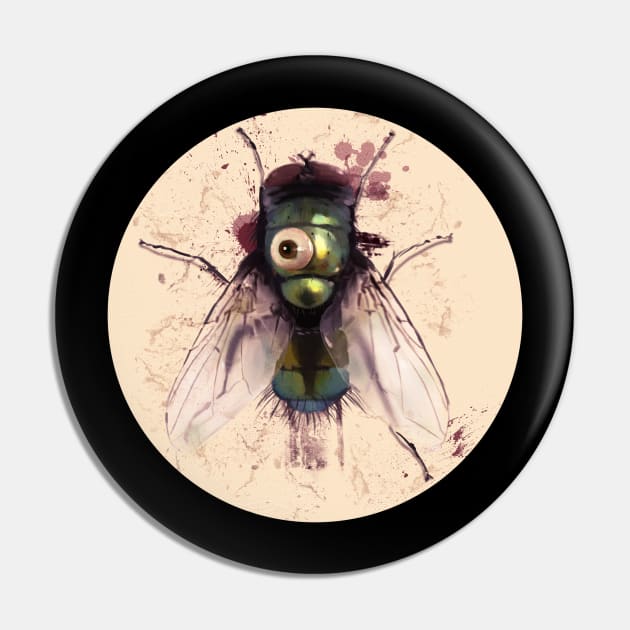 Mosca Pin by Broken illustration