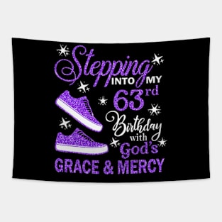 Stepping Into My 63rd Birthday With God's Grace & Mercy Bday Tapestry