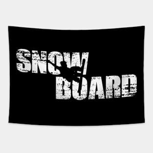 Distressed Look Snowboarding Gift For Snowboarders Tapestry