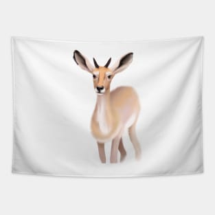 Cute Antelope Drawing Tapestry