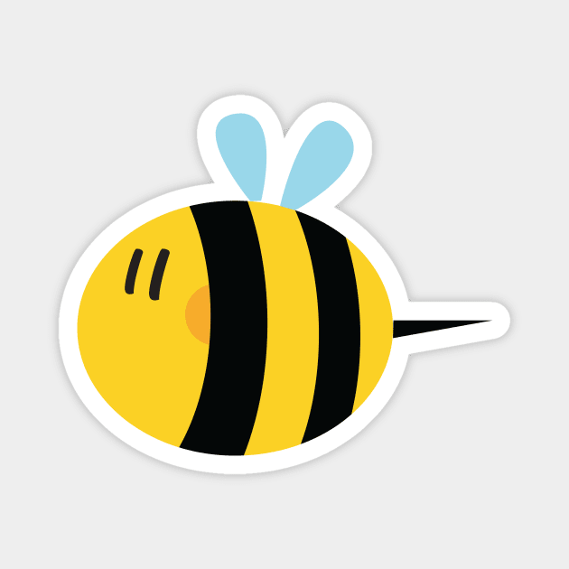 Happy Bee Magnet by ilaamen