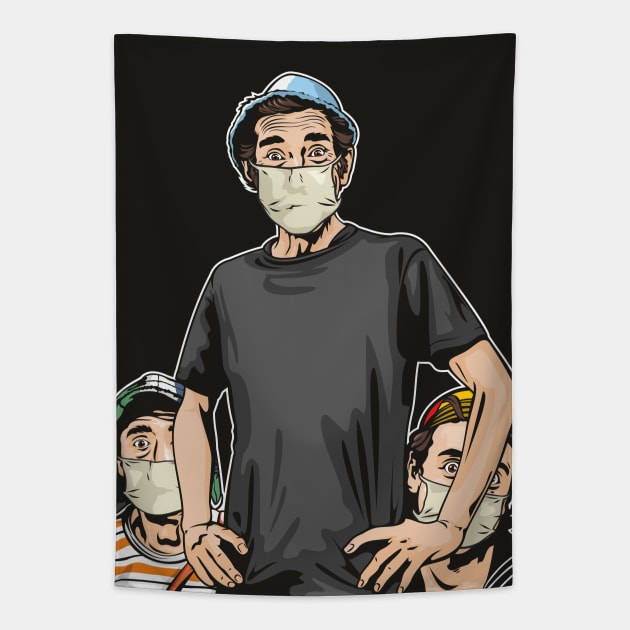 El Chavo Del Ocho Tapestry by Jamie Lee Art