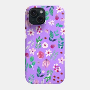 Lovely mixed flower pattern Phone Case