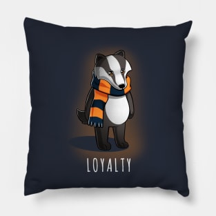 Loyal Badger Pillow