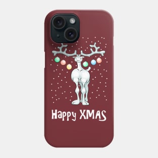 Happy XMAS reindeer Phone Case