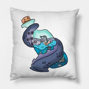 Tentacle on the Bottle Pillow