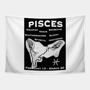 Pisces Negative Traits Tapestry