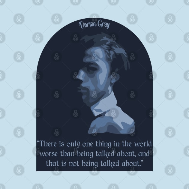 Dorian Gray Portrait and Quote by Slightly Unhinged