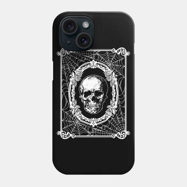 Gothic Victorian Framed Skull Phone Case by RavenWake