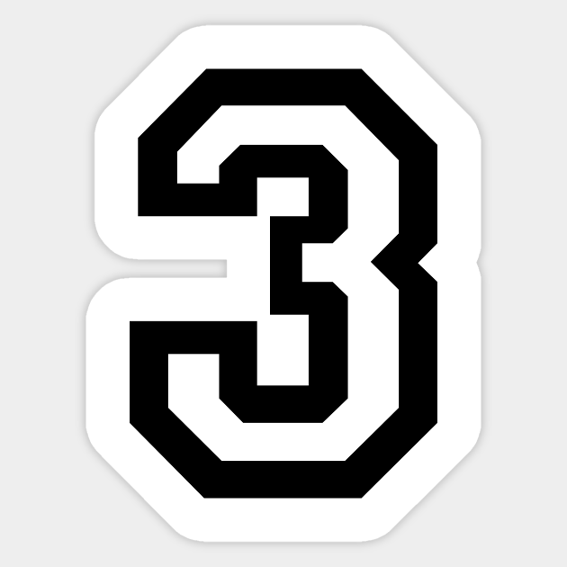 Number Three - Number Three - Sticker | TeePublic