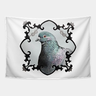 Pigeon - Rock Dove bird portrait painting Tapestry