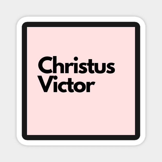 Christus Victor, pink Magnet by bfjbfj