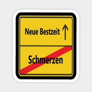 Schmerzen? Neue Bestzeit! Magnet