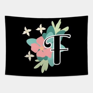 Flower F Initial Tapestry
