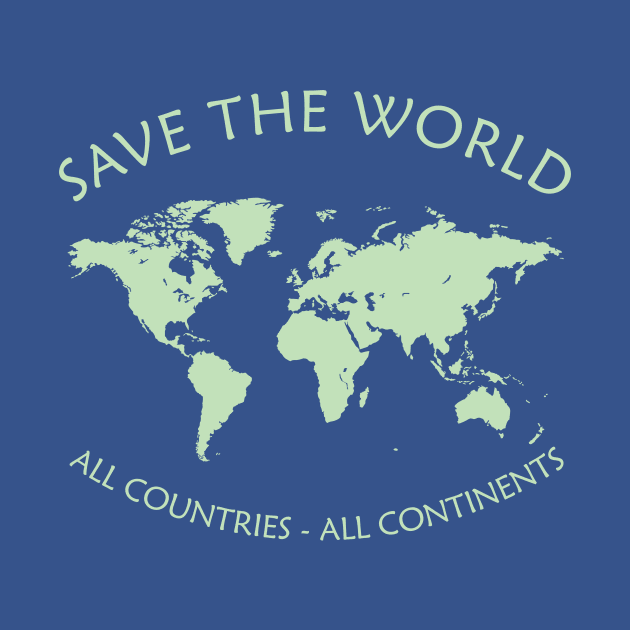 Save The World Map Of The World by Hariolf´s Mega Store