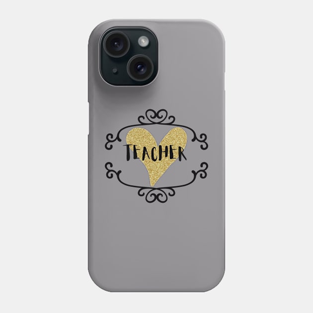 Teacher Shirt Phone Case by Bridgette's Creations