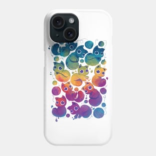 Ink cat rainbow! Phone Case