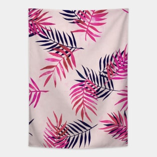 Pink Palm Pattern Tapestry