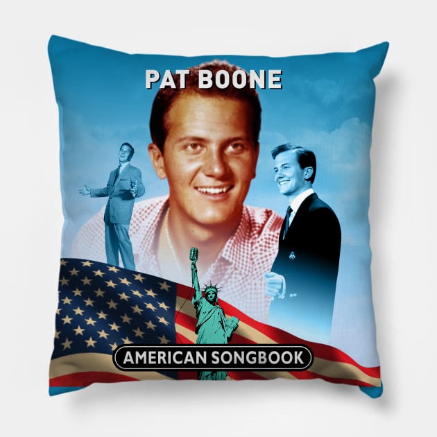 Pat Boone - American Songbook Pillow by PLAYDIGITAL2020