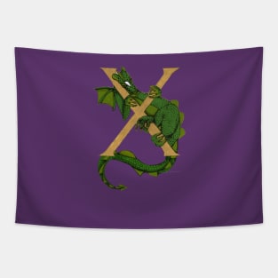 Green Dragon Letter X 2023 Tapestry