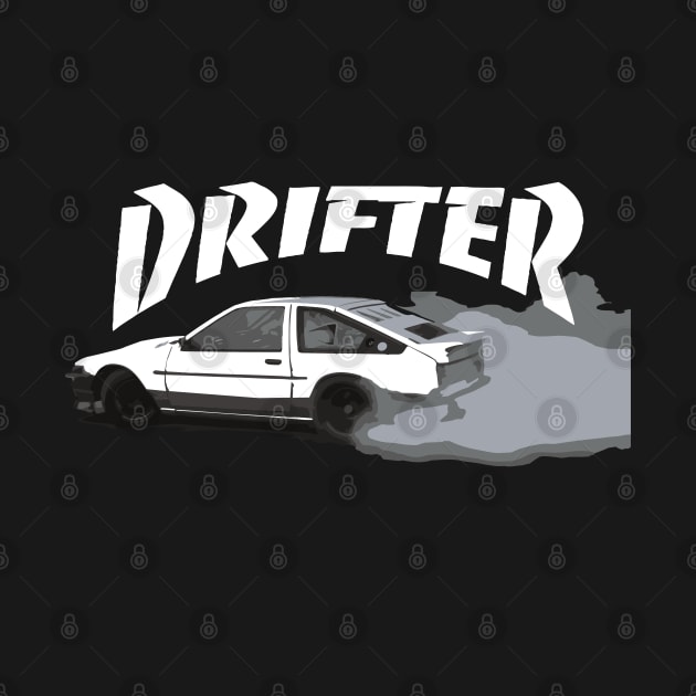 Drifter Classic Car JDM AE86 Sprinter Drifting by cowtown_cowboy