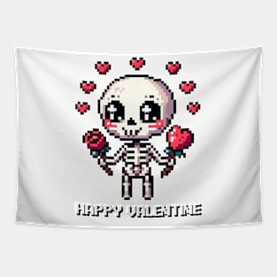 SKELETON VALENTINE Tapestry