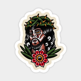 Traditional Jesus Tattoo Piece Magnet