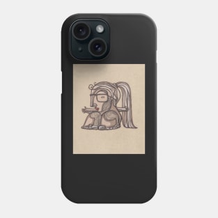 Abstract girl with big legs Phone Case