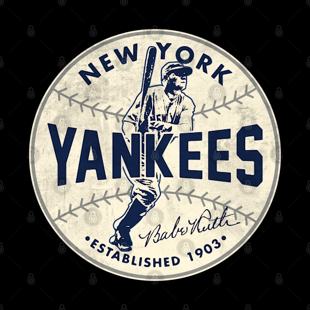 Babe Ruth Yankees by  Buck Tee by Buck Tee