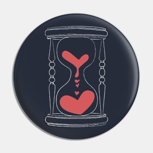 Forever Love Hourglass Pin