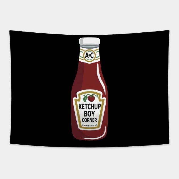 Ketchup Boy Corner Tapestry by Into the Twilight