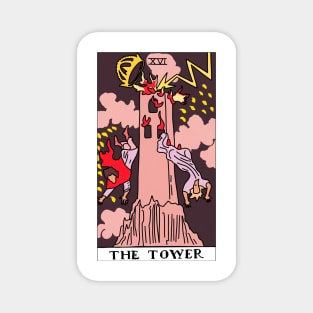 The Tower Tarot Card Magnet